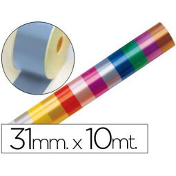 Cinta fantasia 10 mt x 31 mm celeste