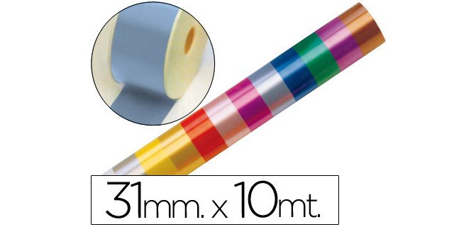 Cinta fantasia 10 m x 31 mm celeste