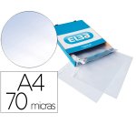 Funda multitaladro elba standard din a4 70 micras cristal caja de 100 unidades