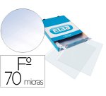 Funda multitaladro elba standard folio 70 micras cristal caja de 100 unidades