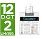 Calculadora casio impresora pantalla lc papel 58 mm impresion bicolor fr-2650rc 12 digitos dc color blanco