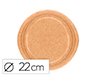 Plato carton biodegradable marron 22 cm paquete de 50 unidades