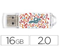 Memoria usb techonetech flash drive 16 gb 2.0 music dream
