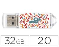Memoria usb techonetech flash drive 32 gb 2.0 music dream