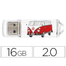 Memoria usb techonetech flash drive 16 gb 2.0 camper van-van