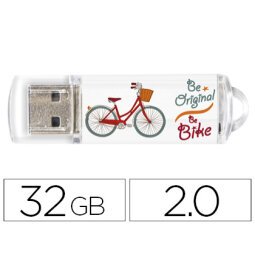 Memoria usb techonetech flash drive 32 gb 2.0 be bike