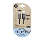Cable usb 2.4 tech one tech braided nylon tipo usb apple micro usb longitud 1 m color negro