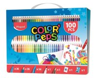 Estuche pintura maped color peps kit 100 piezas surtidas