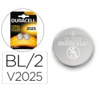 Pila duracell alcalina boton cr2025 blister 2 unidades
