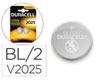 Pila duracell alcalina boton cr2025 blister 2 unidades