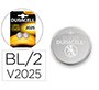 Pila duracell alcalina boton cr2025 blister 2 unidades