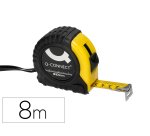 Flexometro q-connect con freno material antichoque 25 mm de ancho longitud 8 m