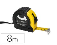 Flexometro q-connect con freno material antichoque 25 mm de ancho longitud 8 mt