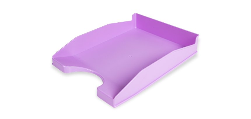 Bandeja sobremesa plastico q-connect lavanda opaco 240x70x340 mm