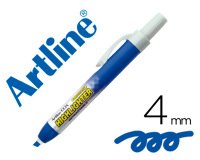 Rotulador artline clix fluorescente ek-63 azul punta biselada 4 mm