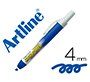 Rotulador artline clix fluorescente ek-63 azul punta biselada 4 mm