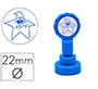 Sello artline emoticono estrella triste color azul 22 mm diametro