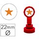Sello artline emoticono estrella color oro 22 mm diametro