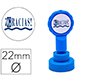 Sello artline emoticono gracias color azul 22 mm diametro