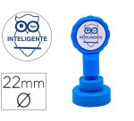 Sello artline emoticono inteligente color azul 22 mm diametro