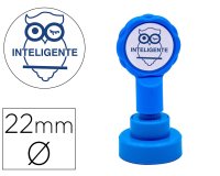 Sello artline emoticono inteligente color azul 22 mm diametro