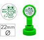 Sello artline emoticono muy bien color verde 22 mm diametro