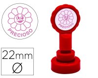 Sello artline emoticono precioso color rosa 22 mm diametro