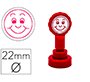 Sello artline emoticono sonrisa color rojo 22 mm diametro