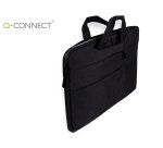 Funda para portatil q-connect 15,6" con asas retractiles cremallera 3 bolsillos exteriores