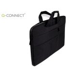 Funda para portatil q-connect 15,6" con asas retractiles cremallera 3 bolsillos exteriores