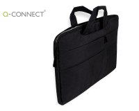 Funda para portatil q-connect 15,6" con asas retractiles cremallera 3 bolsillos exteriores