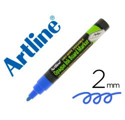 Rotulador artline pizarra epd-4 color azul opaque ink board punta redonda 2 mm