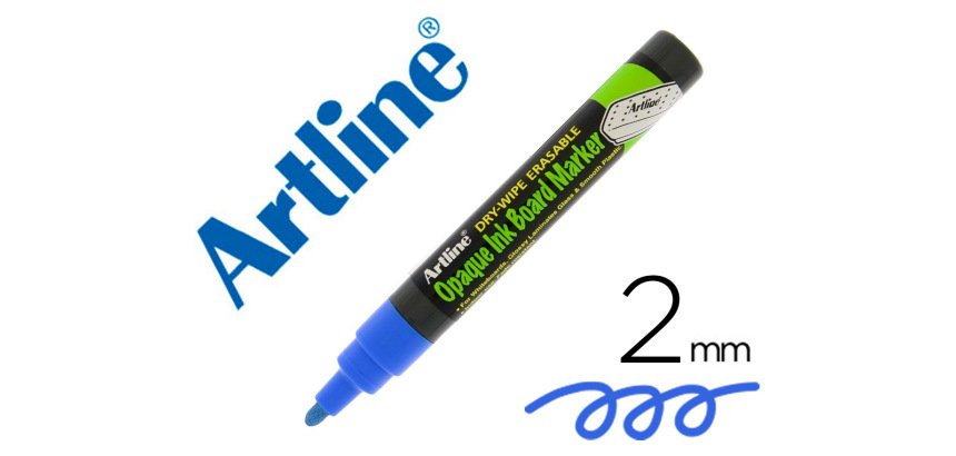 Rotulador artline pizarra epd-4 color azul opaque ink board punta redonda 2 mm