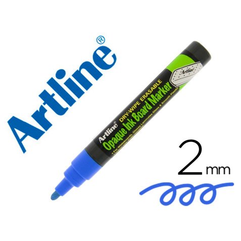 Rotulador artline pizarra epd-4 color azul opaque ink board punta redonda 2 mm