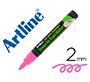 Rotulador artline pizarra epd-4 color rosa fluorescente opaque ink board punta redonda 2 mm