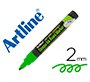 Rotulador artline pizarra epd-4 color verde fluorescente opaque ink board punta redonda 2 mm