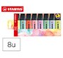 Subrayador fluorescente STABILO Boss Original colores pastel surtidos - Estuche de 8