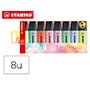 Subrayador fluorescente STABILO Boss Original colores pastel surtidos - Estuche de 8