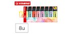 Subrayador fluorescente STABILO Boss Original colores pastel surtidos - Estuche de 8