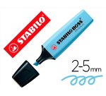 Rotulador stabilo boss fluorescente 70 pastel azul nublado