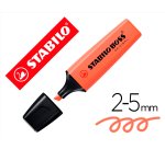 Rotulador stabilo boss fluorescente 70 pastel coral meloso