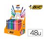 Boligrafo bic gelocity quick dry expositor de 48 unidades colores surtidos