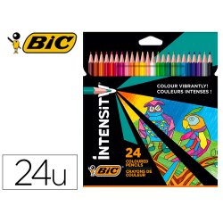 Lapices de colores intensity caja de 24 unidades colores surtidos