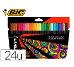 Rotulador bic intensity estuche de 24 colores surtidos