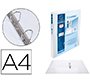 Carpeta exacompta canguro 2 anillas 30 mm din a4+ carton forrado polipropileno personalizable 3 bolsillos