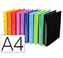 Carpeta exacompta iderama 2 anillas 30 mm din a4 carton forrado pvc colores surtidos