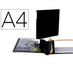 Carpeta Exacompta Exabinder 4 anillas en D 30mm polipropileno Exactive - A4 maxi - Negro