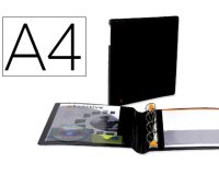 Carpeta Exacompta Exabinder 4 anillas en D 30mm polipropileno Exactive - A4 maxi - Negro