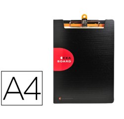 Porta-bloc A4 Exaboard Exactive - Negro