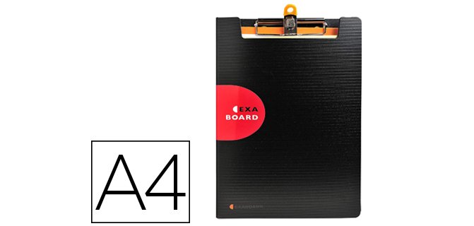 Porta-bloc A4 Exaboard Exactive - Negro